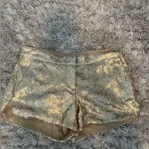 Jessica Simpson Gold Sequin Women's Shorts
